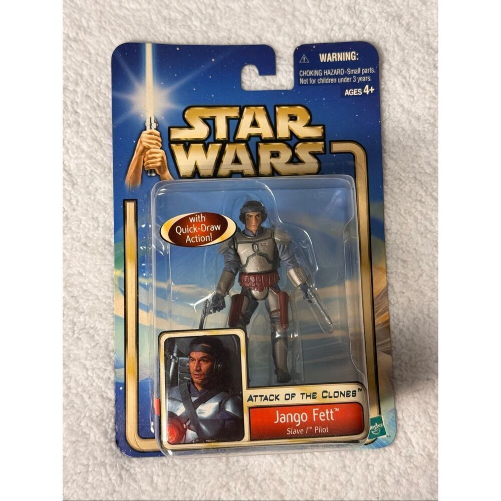 Star Wars: Attack of the Clones Jango Fett (Slave I Pilot) Action Figure/Hasbro